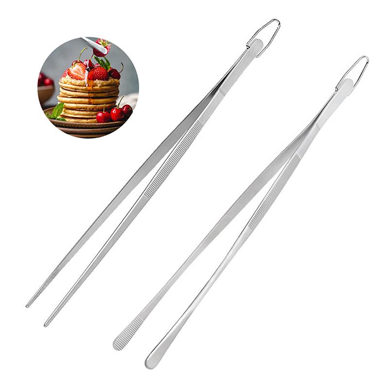 1 Stück Küchenzange 403 Edelstahl Kochpinzette Grillzange Clip Grillfleischzange Für Lebensmittel Kochen Meeresfrüchte Und Grill