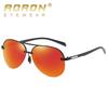 aoron Half-frame Polarized Sunglasses Trendy UV-proof Toad Glasses Color-changing Night Vision Goggles