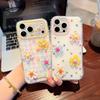 Gentle Fine Hole Imd Polka Dot Floral Three-dimensional Application Iphone17promax/15pro Mobile Phone Case 14/15