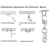 Hammock Chair Hanging Spring Hooks Ceiling Mount Tool Set Accessories