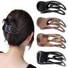 Women Hair Clips Non-fading Anti-slip Teeth Back Head Hair Claw Decorative Exquisite Appearance Hair Barrettes