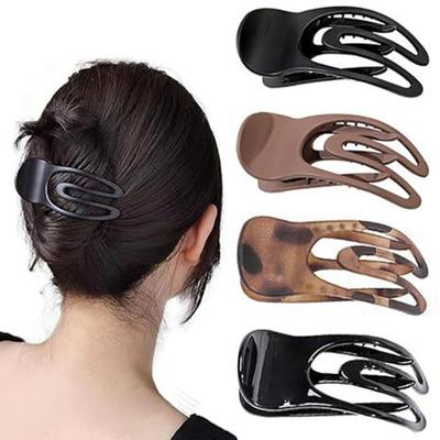 Women Hair Clips Non-fading Anti-slip Teeth Back Head Hair Claw Decorative Exquisite Appearance Hair Barrettes