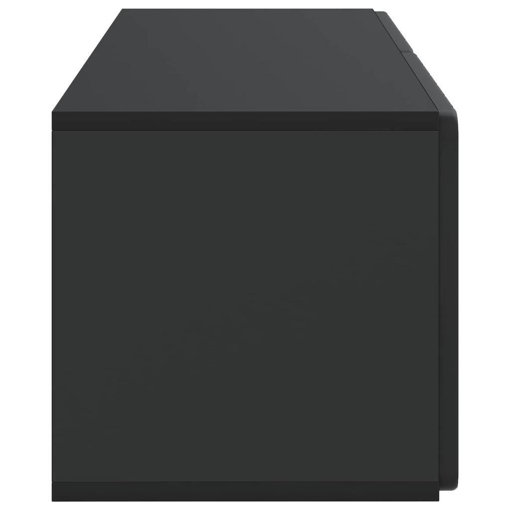 Wall Mounted TV Cabinet Black 78.5 X 31 X 30 Cm