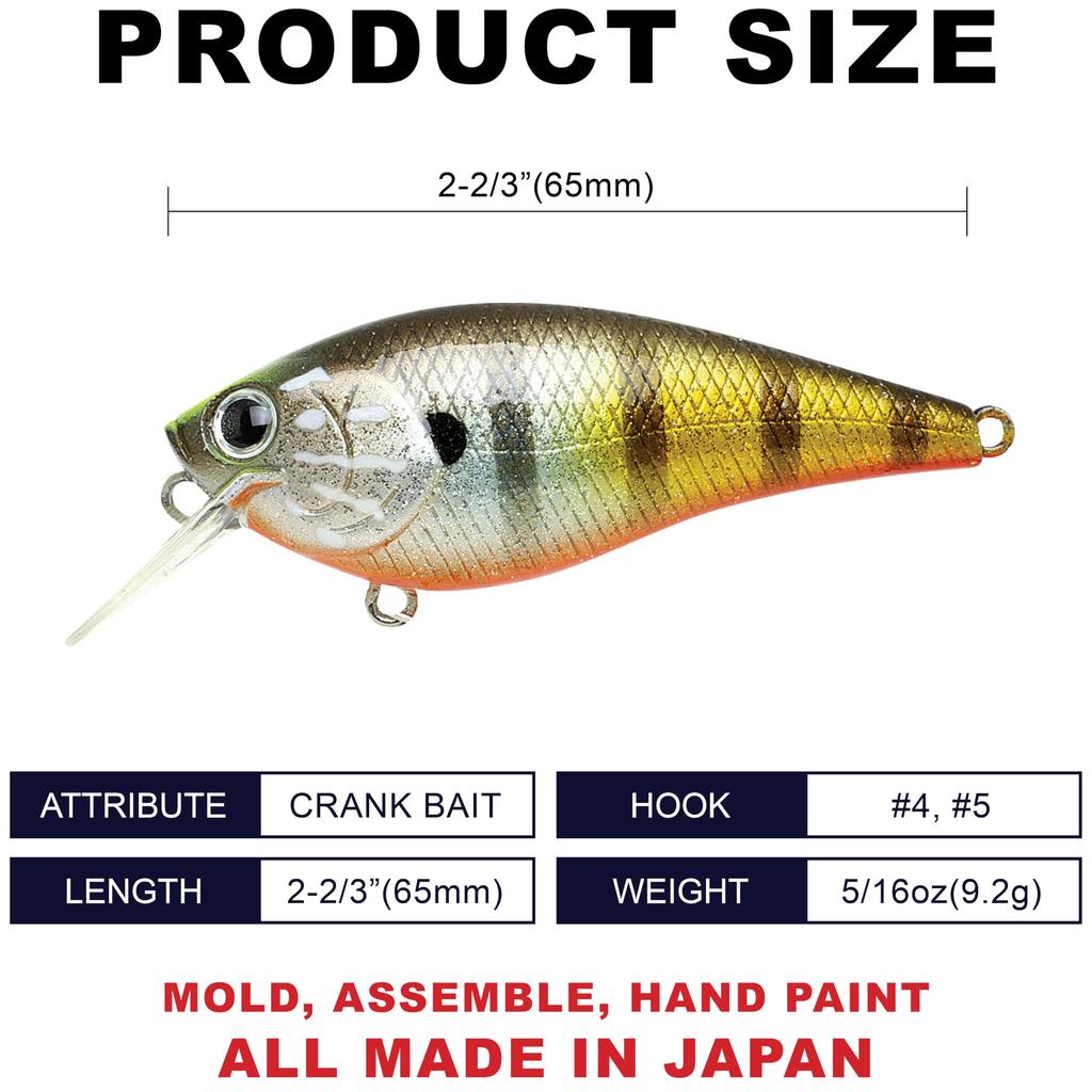 Lucky Craft USA FAT CB BDS Magic Flake Kabuki Fishing Lure Crankbait 2.2 (175 Gill)