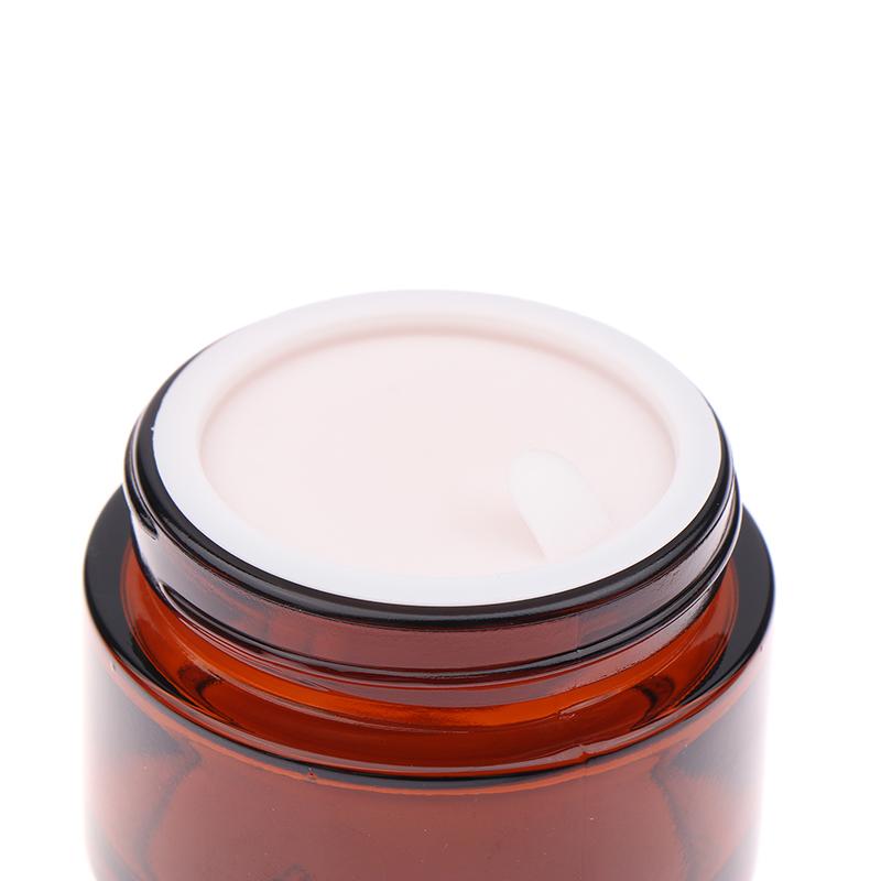 5/10/15/20/30/50/60/100G Dark Tan Cream Bottle Glass Separate Bottle Face Cream Eye Cream Box Travel Empty Cosmetic Container