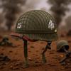 Grenzüberschreitendes taktisches Helm-Tarnnetz für M1 M35 M88 in Grün/Schwarz