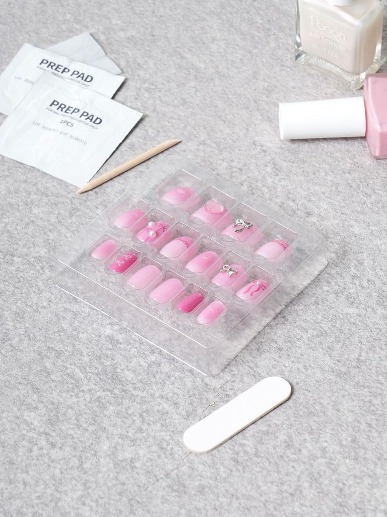 25SS Tita Press-On Square False Nails Set #3