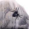 Spooky Halloween Yard Decors Spooky Halloween Party Accessory Skull Ornament with Cobweb and Sound Interaction