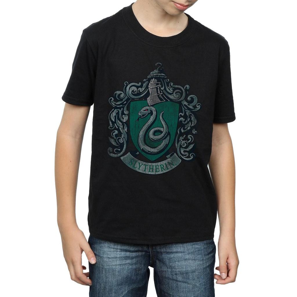 HARRY POTTER Slytherin-T-Shirt aus Distressed-Baumwolle für Jungen