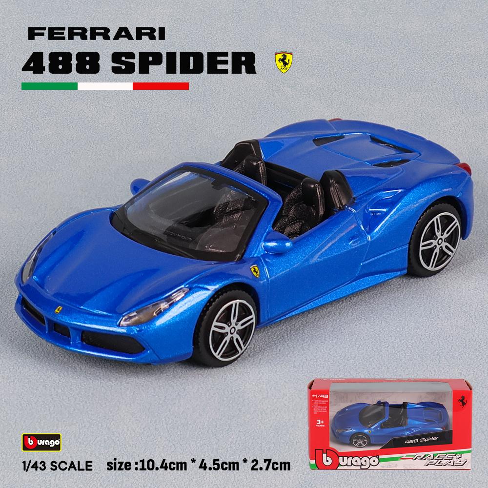 Bburago 1:43 Multiple styles Ferrari Purosangue sp2 488GTB 250GTO SF90 ROMA alloy luxury car die-casting car model toy gift