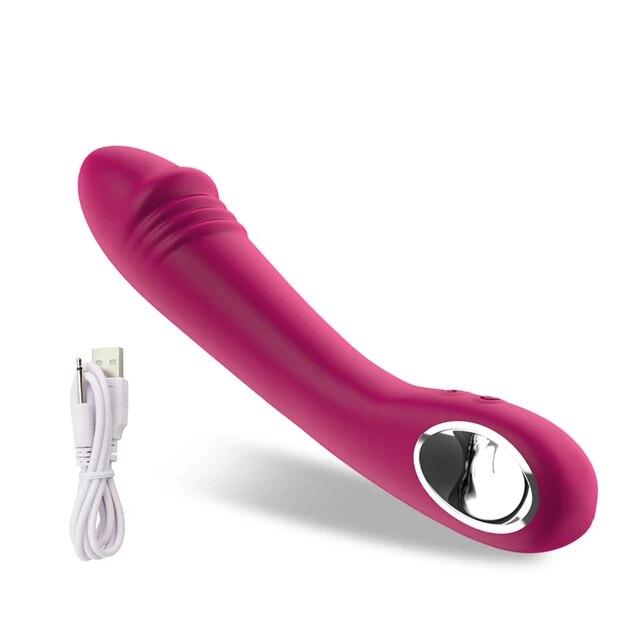 USB Rechargeable Dildo Rabbit Vibrator Sex Toys for Women Vaginal Anal Massager G Spot Clitoris Stimulation Female Masturbation