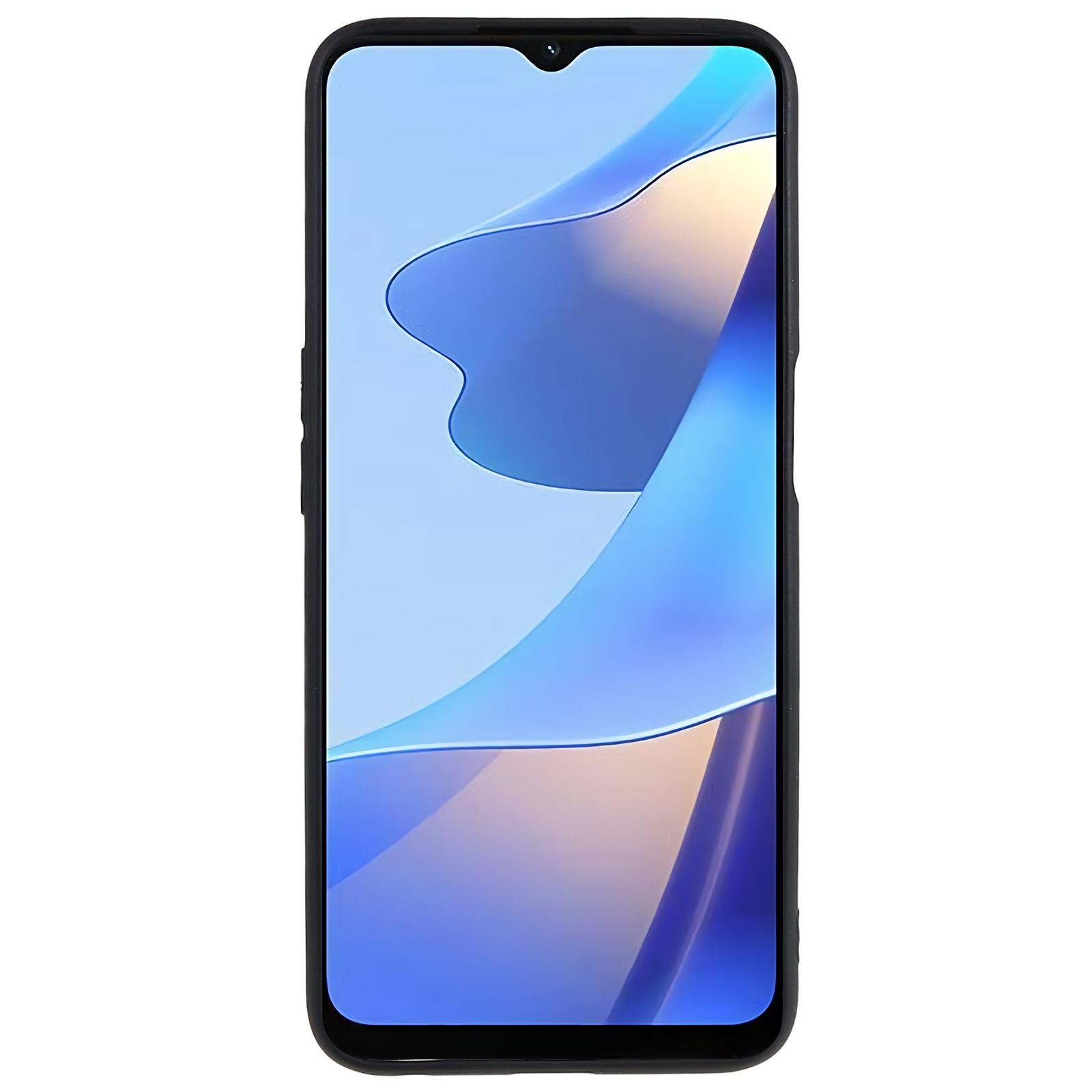 

For Oppo A16/A54s/A16s Matte Flexible TPU Case Anti-scratch Protective Phone Back Cover Black