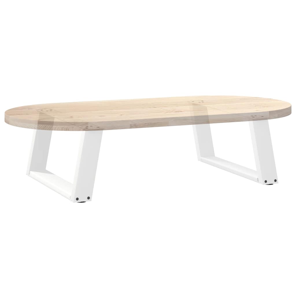 Vidaxl Nogi Do Stolika Kawowego, 2 Szt., Białe, 60X(30-31) Cm, Stal