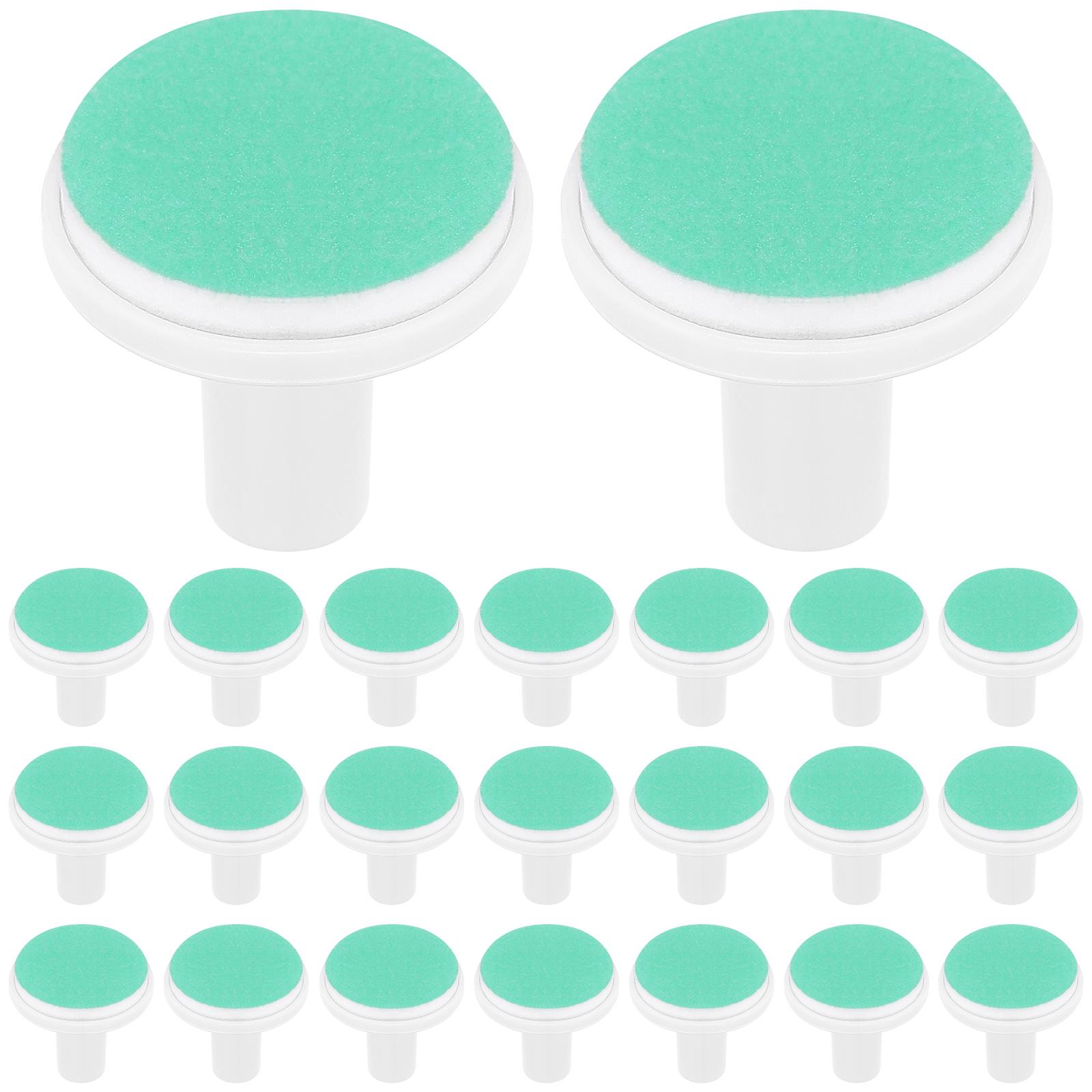 

24 Pcs Baby Nail Grinding Heads Electric Nail Trimmer Replacement Pads For Toddler Nail File Accessories Sandpaper Grinding зелёный