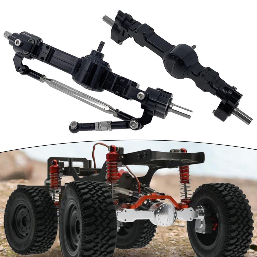 Aluminum Front And Rear Axle Set for 1:12 Scale RC Vehicles