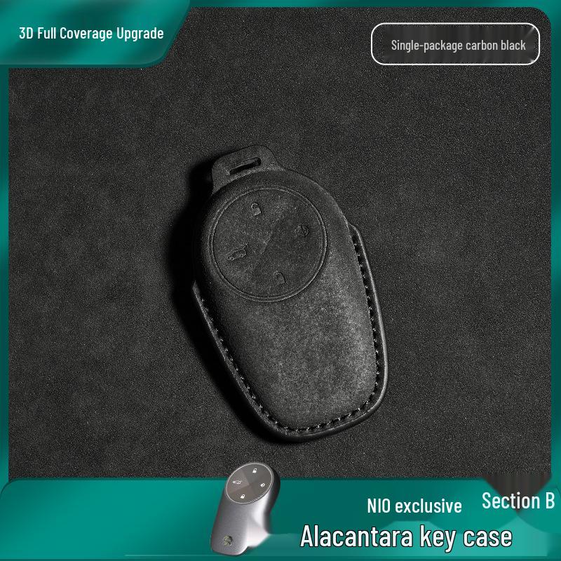 Nio Schlüsselhülle: Kompatibel mit ET5, ET7, ES6, ES7, ES8, EC6 - Nubuk Auto Schlüsselhülle mit Schnalle