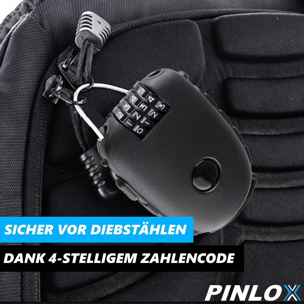 PINLOX Zamek kablowy zamek szyfrowy zamek linkowy rower rower koło skuter zamek lekki