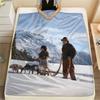 Heidi Printed Flannel Blanket, soft throw for bedroom sofa, washable, fan merchandise, great gift.