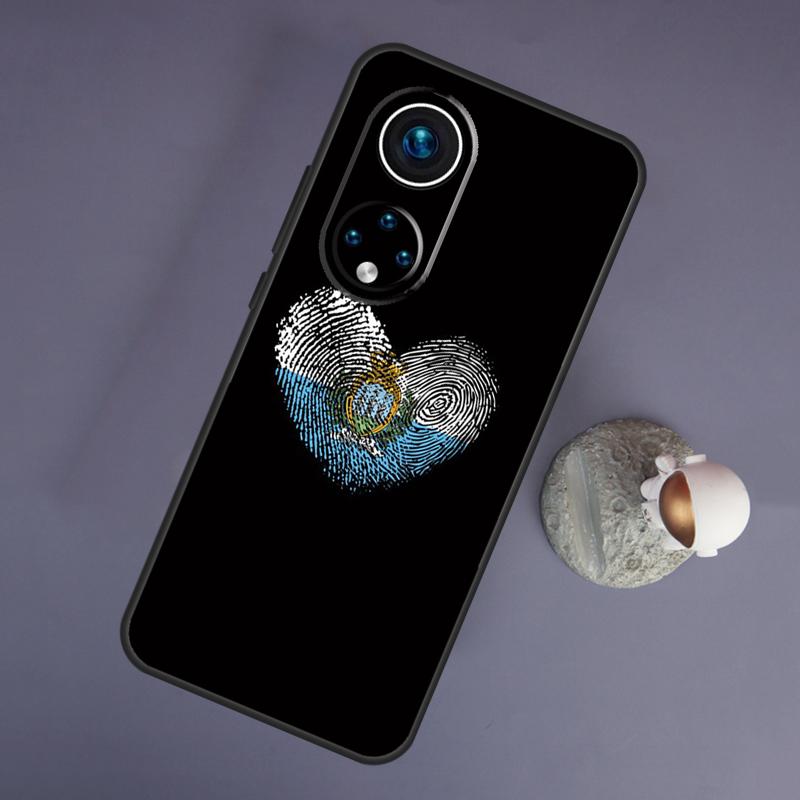 San Marino Flag For Huawei Honor Magic 5 Lite 70 50 X8 X9 a P20 P30 P40 P50 P60 Pro P Smart Nova 9 5T Case