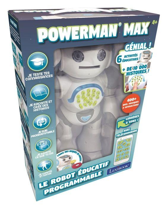 POWERMAN® MAX Mon Robot Ludo-Éducatif Avec Fabrique À Histoires Et Télécommande (Français)