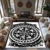 Boho Mandala Area Rug Non Slip Washable Floor Mat Living Room Decor Home Carpet Geometric Pattern Modern Abstract Design Indoor