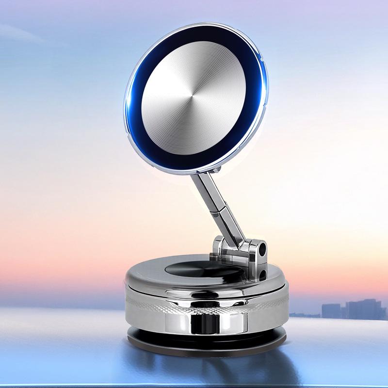 Magnetic Suction Cup Phone Holder for Car Console with Mechanical Arm