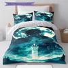 Fantasy Games  Pattern Bedding Quilt Set Quilt Cover Pillowcase Home Decoration Birthday Gift (1 * duvet cover + 2 * pillowcase, without core)