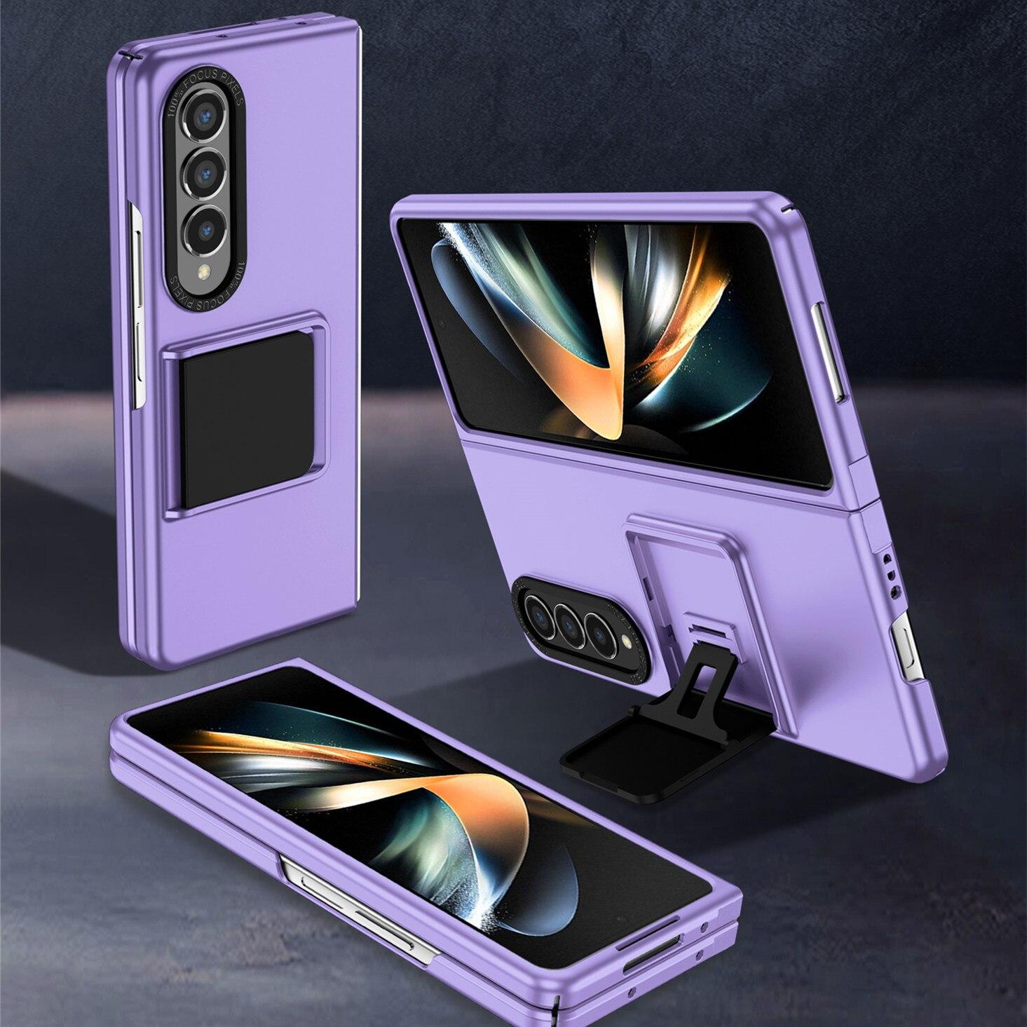 

Подставка с защитой от отпечатков пальцев Функциональный чехол для Samsung Galaxy Z Fold 5 4 fold5 Fold4 Fold3 Fold 3 5G Zfold4 Zfold3 Аксессуары для телефона Coque