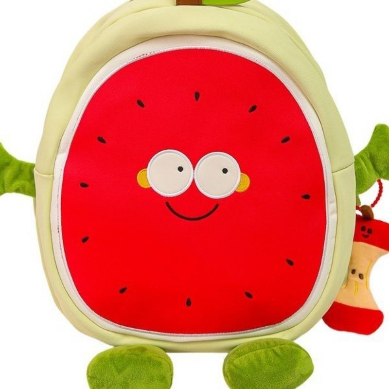 New High-value, Fresh, Sweet and Funny Apple Backpack, Grade 1-3 Large-capacity Backpack for Primary and Secondary School Students