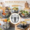 2026 New Germany Multifunctional Stainless Steel Basin, 3 in 1 Stainless Steel Basin and Grater Set, Colander Basin Mixing Bowl Set, Food Graters