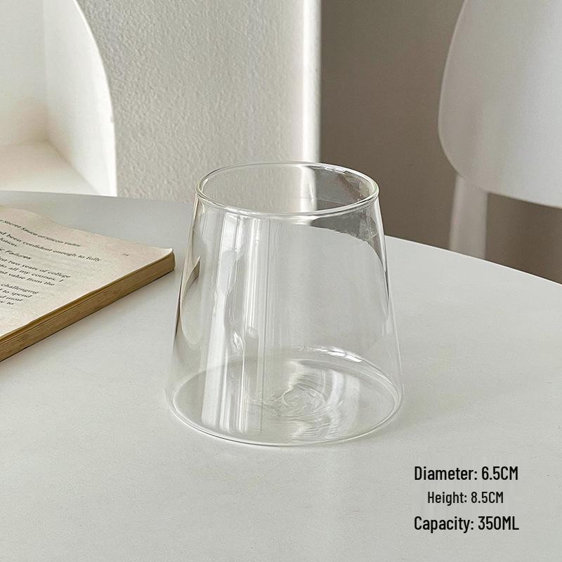 Japanese Mt. Fuji Glass Cup for Iced Coffee and Cold Beverages 350ml