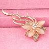 Women Fashion Rhinestone Inlaid Flower Brooch Pin Cardigan Shawl Decor Gift