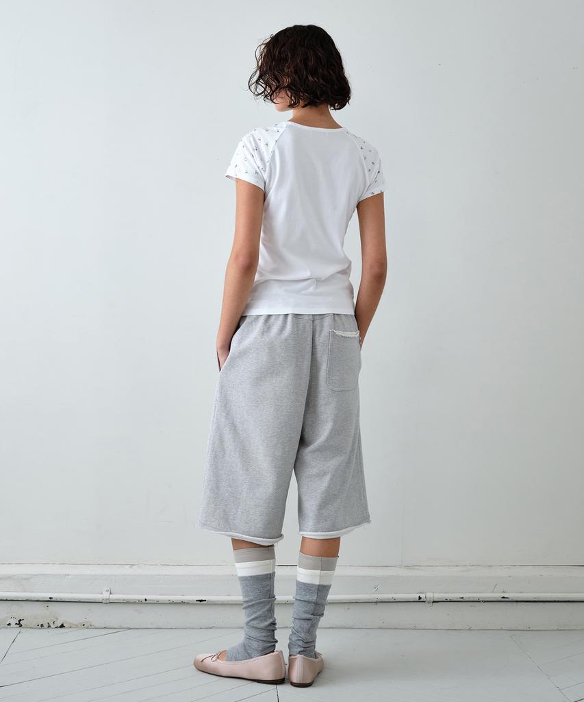 Simeteuligpeosenteu Raglan Floral T-Shirt / White