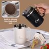 550ML Stainless Steel Tea Coffee Cup Double-Wall Insulated Cup Coffee Mug Keeps Cold and Heat Thermal Mug Sealed Drinking Cup