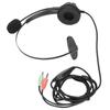 Call Center Headphone 3.5mm Noise Cancelling Adjustable Volume Customer Service Headset with Microphone for PC