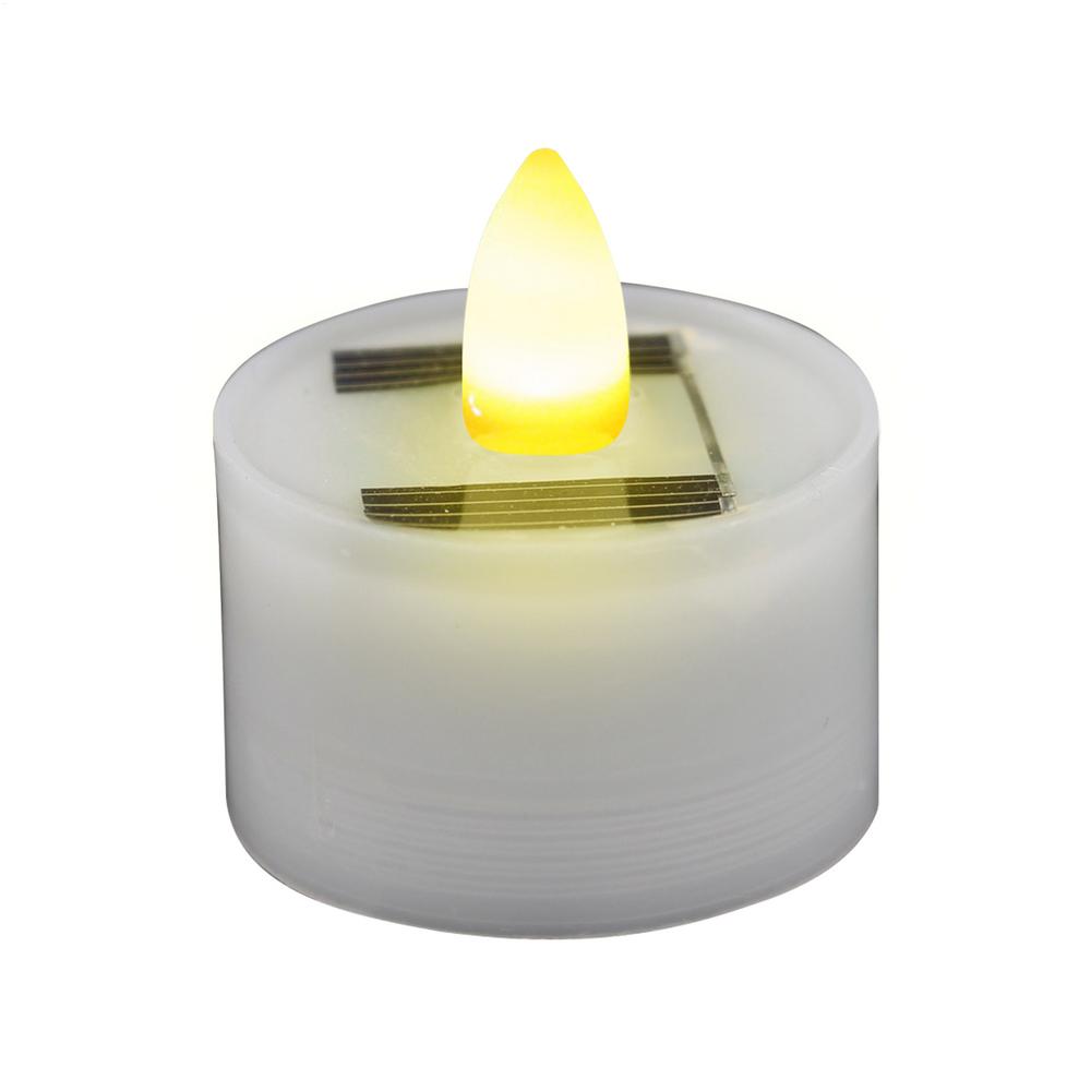

Solar Electronic Candle LED Fake Tealight Flameless Waterproof Solar Tea Lights Dusk to Dawn Flickering Flameless Candles