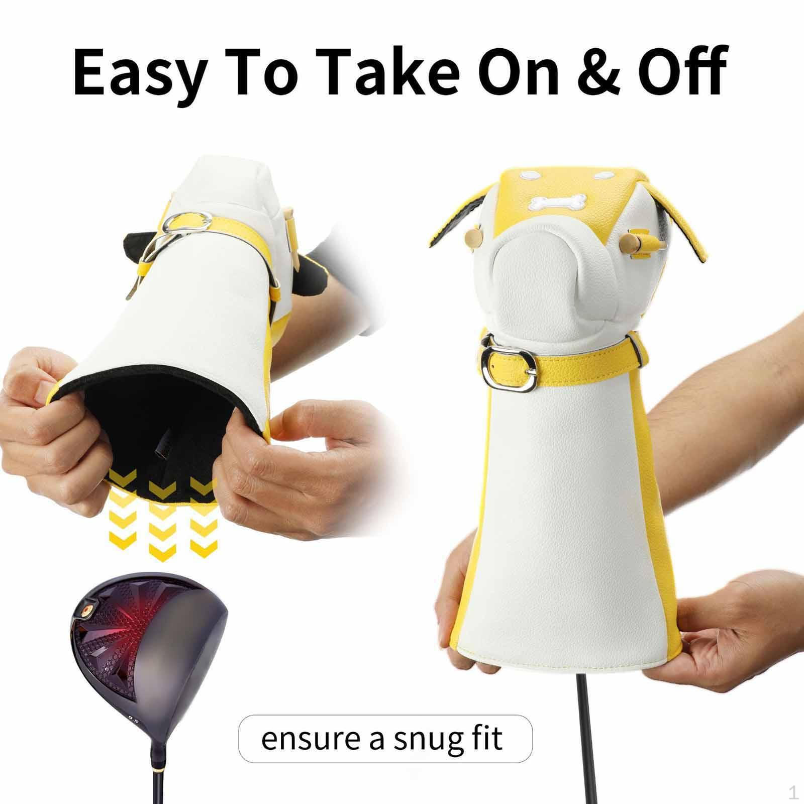 

Cover for Golf Wood Driver, Practical And Convenient, Shaped Like A [missing Word], Impact yellow