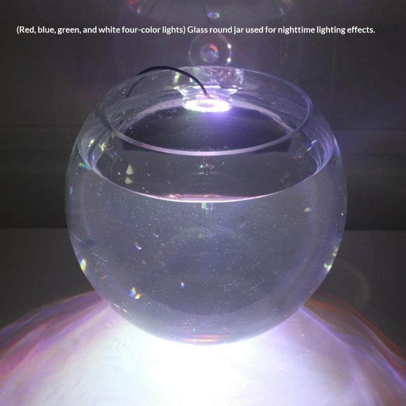 1Pcs Dc Waterproof Round Lamp Usb Led Illumination Colorful Light With Hole For Fish Tank Pool Garden Aquarium Decor Lighting