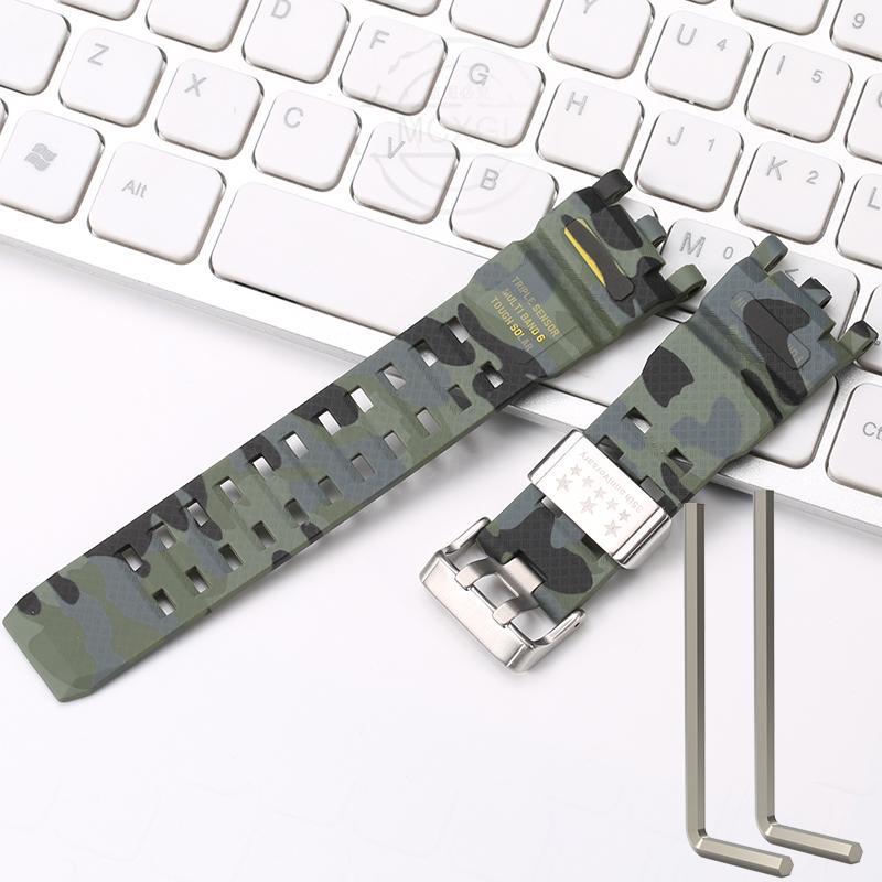 Resin Strap Suitable For Casio GWG-2000 GWG-2040 Men's TPU Sports Waterproof Watch Accessories Wristband Bracelet