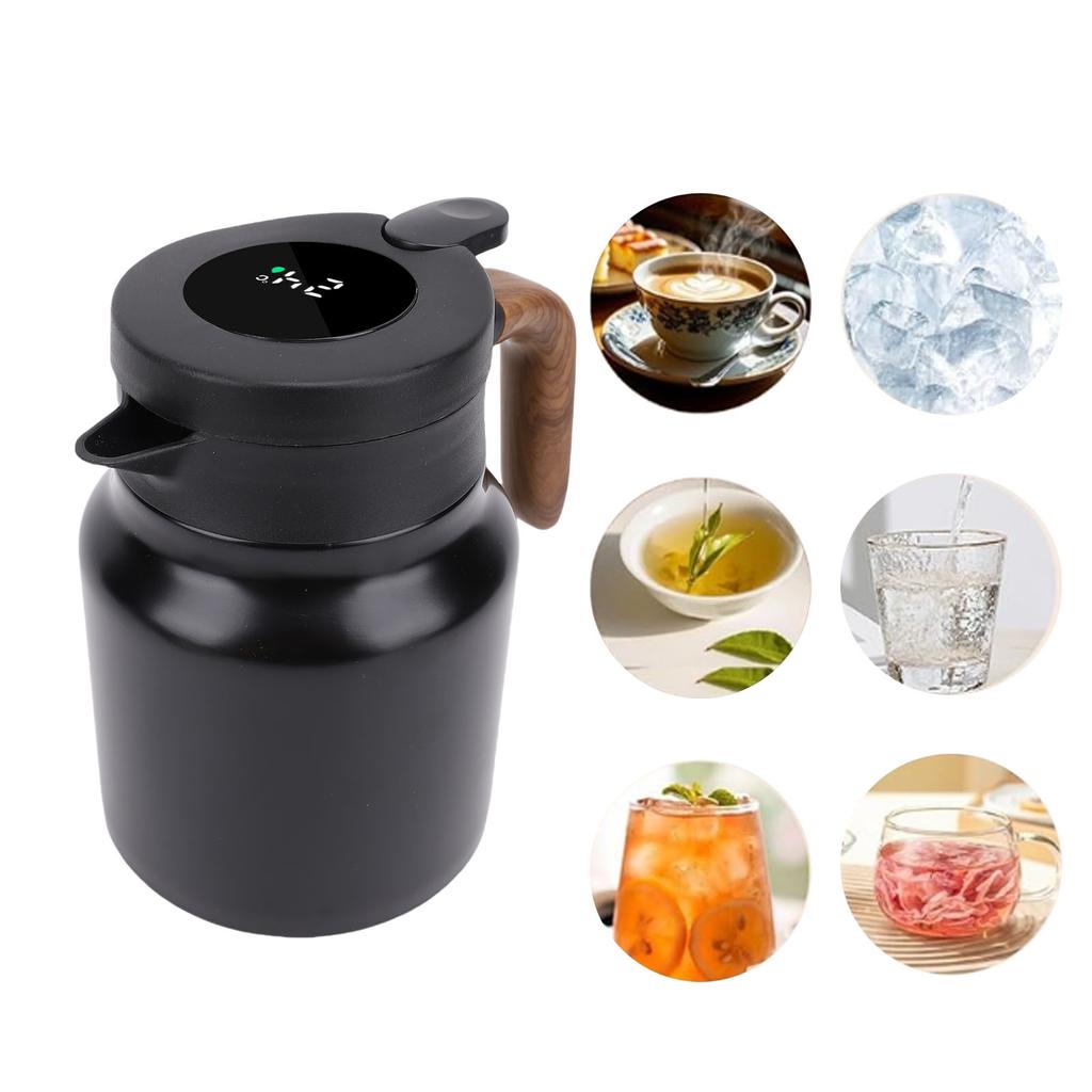 Thermal Coffee   1000ml 316 Stainless Steel Insulated Vacuum Coffee Kettle with Tea Infuser for Milk   Iced Drink Hot Water