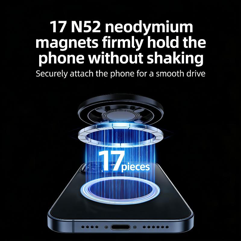 Magnetic Car Phone Holder For Magsafe Car Mount Strong Magnetic Gps Navigation Mobile Phone Bracket Universal Stand Fit 1PC
