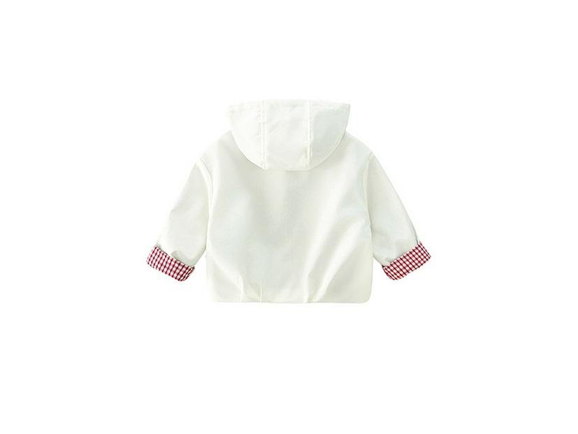 Mädchen 2025 Frühling/Herbst Kapuzen-Windjacke & Strickjacke