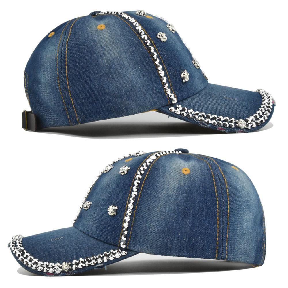 Hat Glitter Cowboy Decoration Baseball Hat Cotton Material Fashionable Cool And