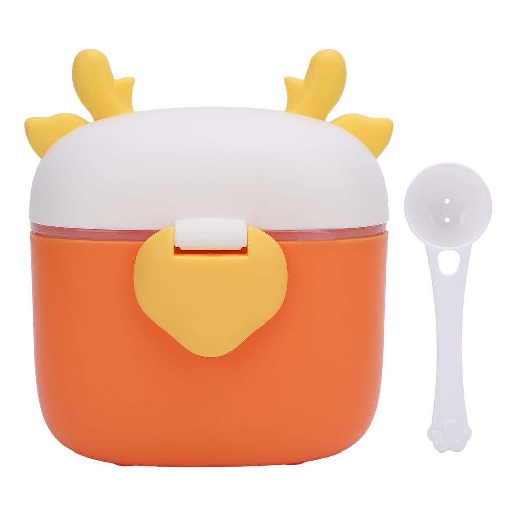 Baby Formula Container with Scoop Cute Cartoon Shape Portable Sealed Milk Powder Storage Box for