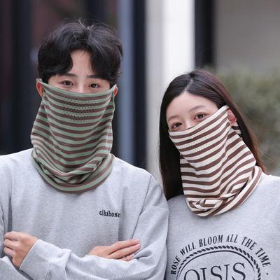 Women's Korean-Style Ear-Hanging Mask Scarf: Warm, Versatile, and Windproof for Autumn and Winter