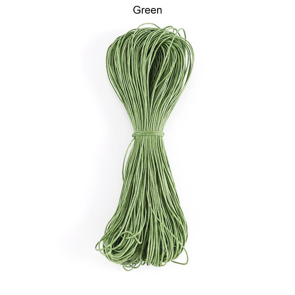 65m/Lot Waxed Cotton String Beading Cord Rope 1mm For Bracelet And Necklace Jewelry Making Weaving Supplies Accessories