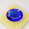 Blue Tanzanite Loose Gemstone Lab Grown 69.05 Oval Cut for Jewelry Making and Gem Collections