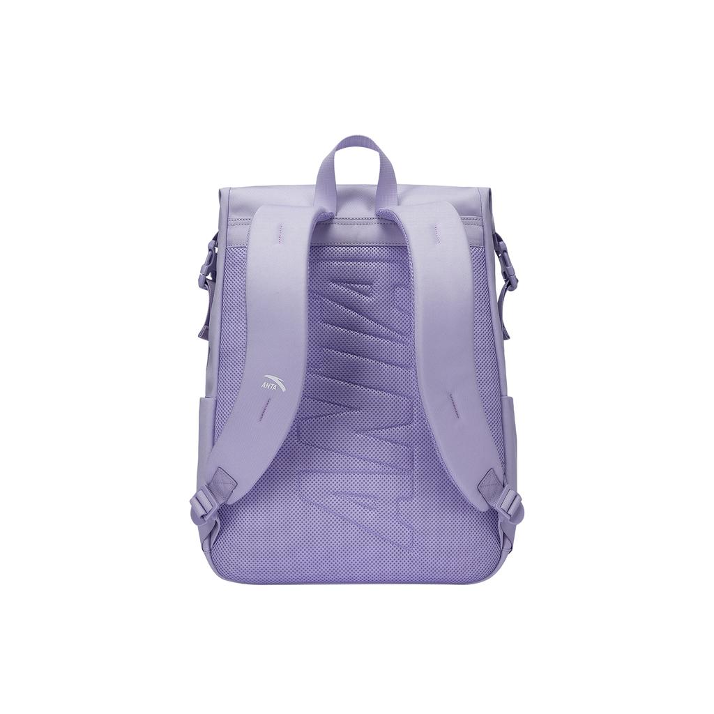 Anta Casual PU Backpack Unisex Backpacks Light-Purple 992638157-4