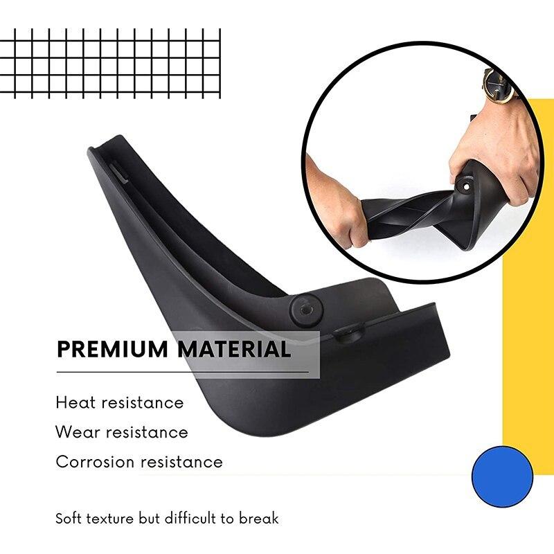 4 Pcs MudFlaps Splash Guards Fenders for Nissan Leaf ZEO MK1 2010~2017 2012 Front Rear Wheels Mud Flaps Car-styling Accessories