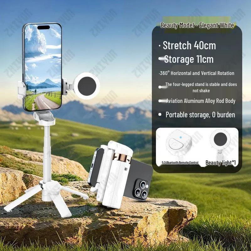 Wysokiej klasy wielofunkcyjny kijek do selfie Bluetooth i statyw z pilotem do fotografii i transmisji na żywo w plenerze